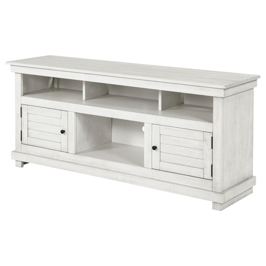 Payne 60-inch TV Stand Media Console Distressed White view 5
