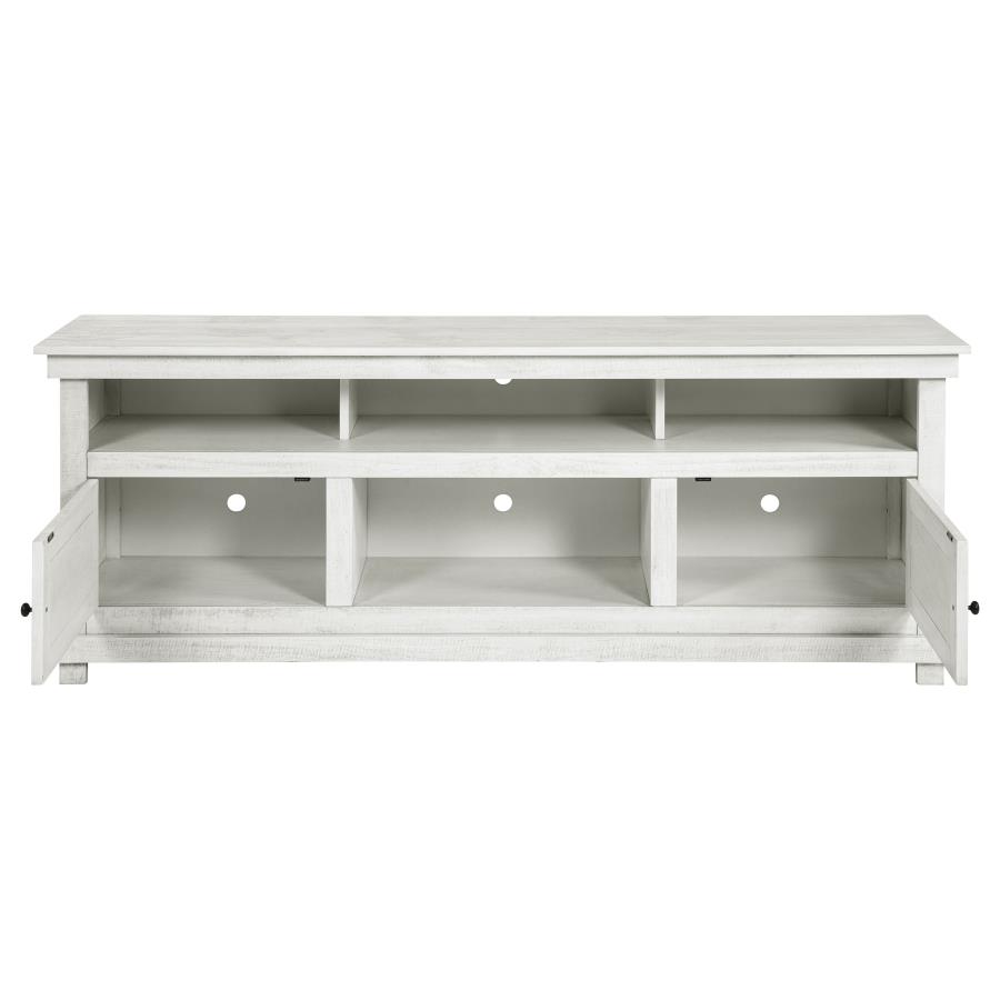 Payne 70-inch TV Stand Media Console Distressed White view 4