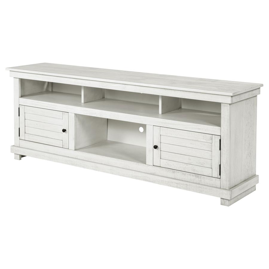 Payne 70-inch TV Stand Media Console Distressed White view 5