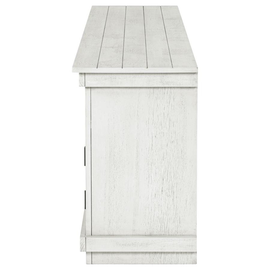Payne 70-inch TV Stand Media Console Distressed White view 6