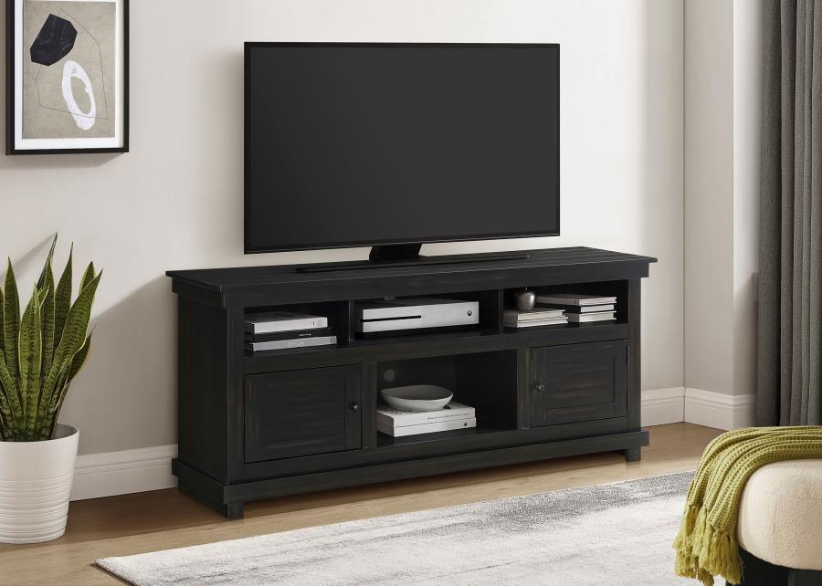 Payne 60-inch TV Stand Media Console Distressed Java view 2