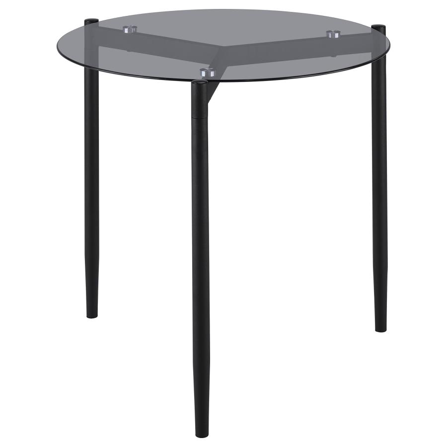 Rosalie 2-piece Round Coffee and End Table Set Grey view 3