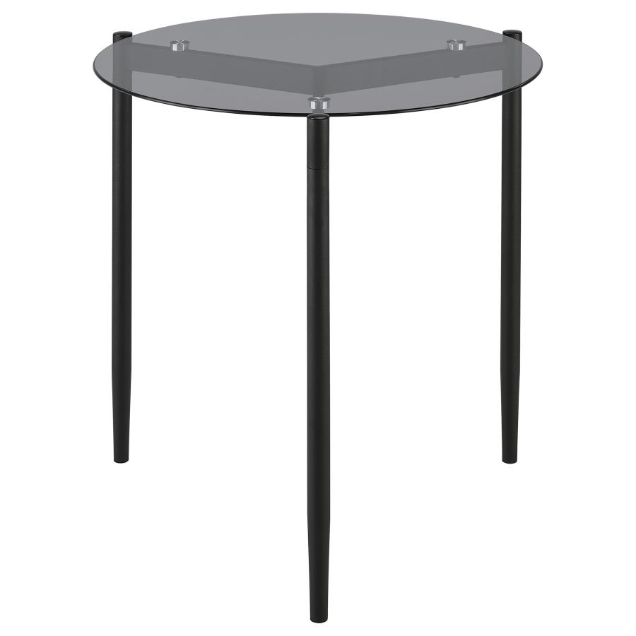 Rosalie 2-piece Round Coffee and End Table Set Grey view 6