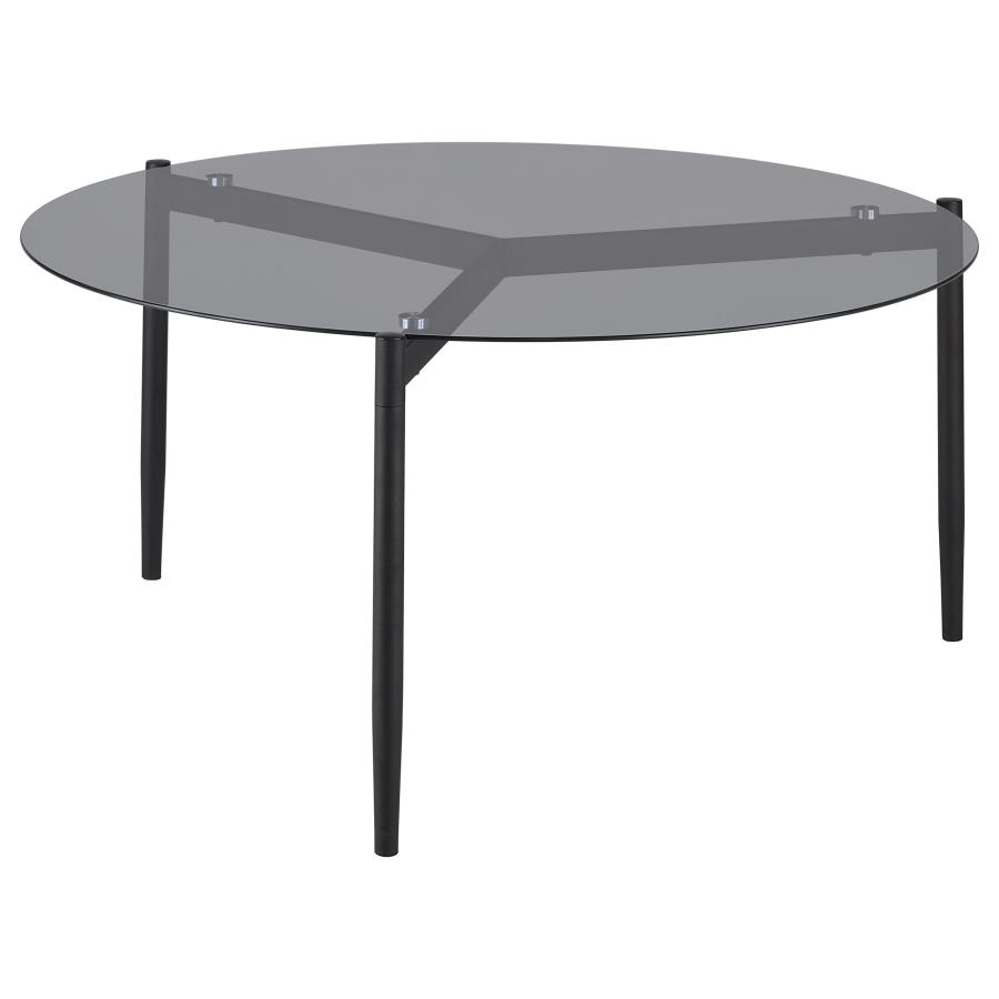 Rosalie 2-piece Round Coffee and End Table Set Grey view 7