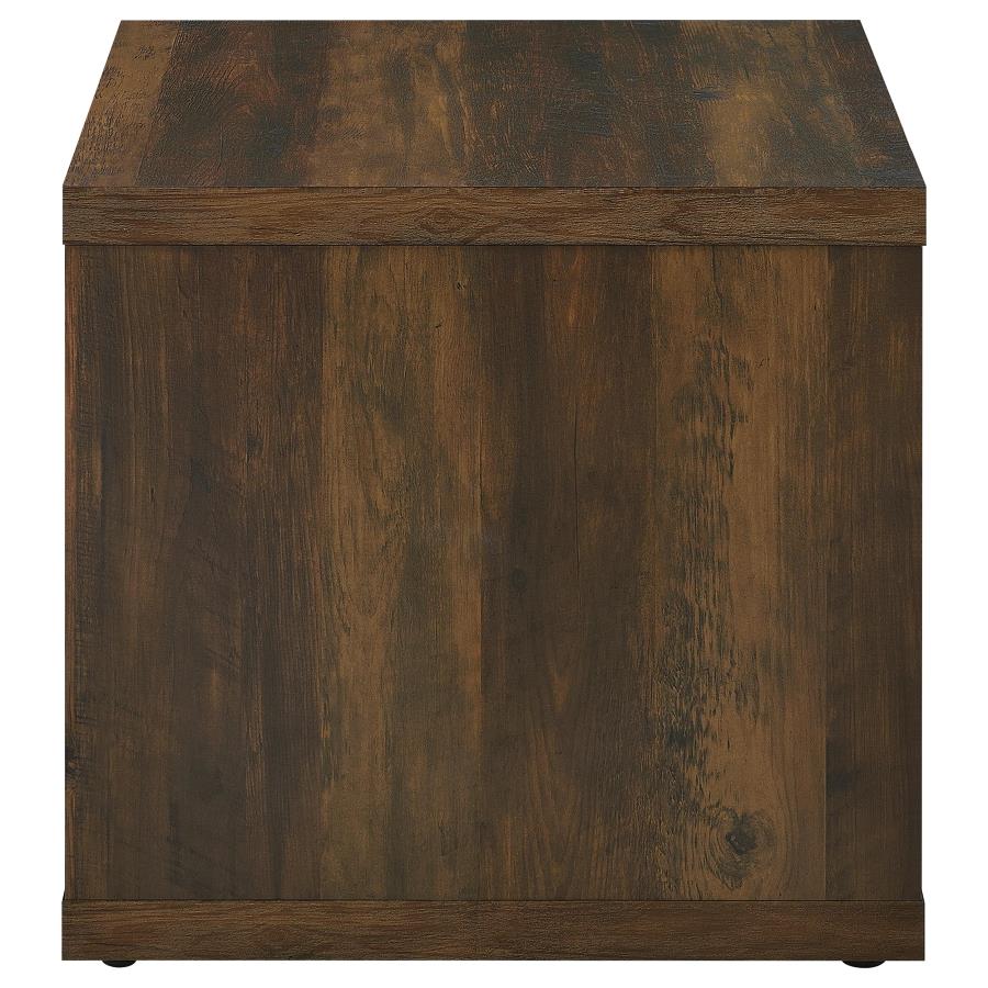 Frisco Square Engineered Wood Side End Table Dark Pine view 5