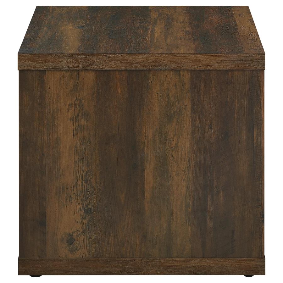 Frisco Square Engineered Wood Side End Table Dark Pine view 6