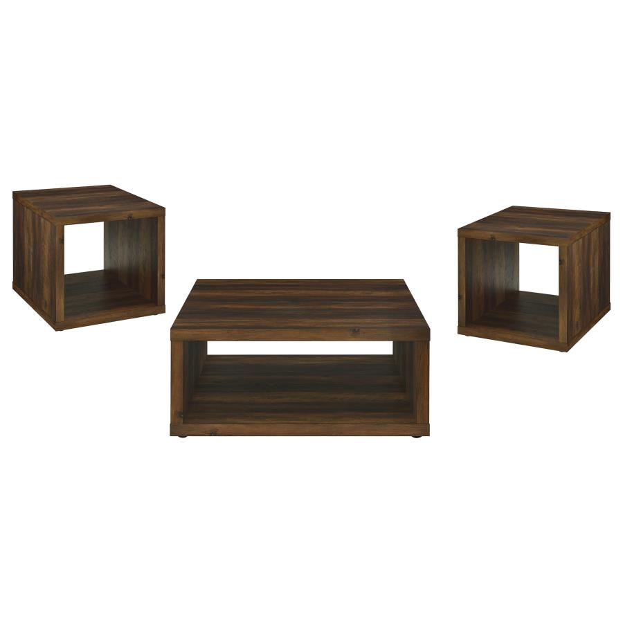 Frisco 3-piece Coffee and End Table Set Dark Pine view 2