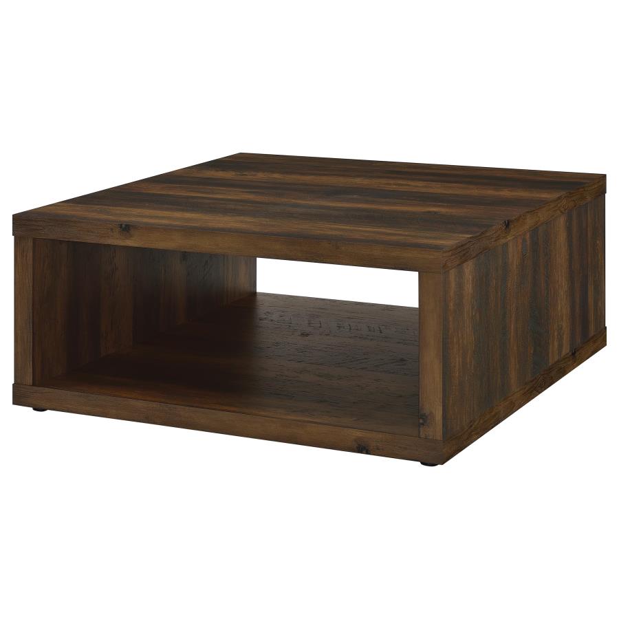 Frisco Square Engineered Wood Coffee Table Dark Pine view 4