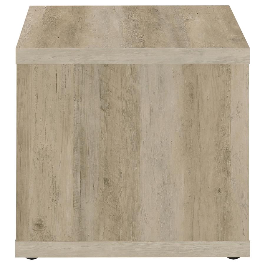 Frisco Square Engineered Wood Side End Table Distressed Pine view 5