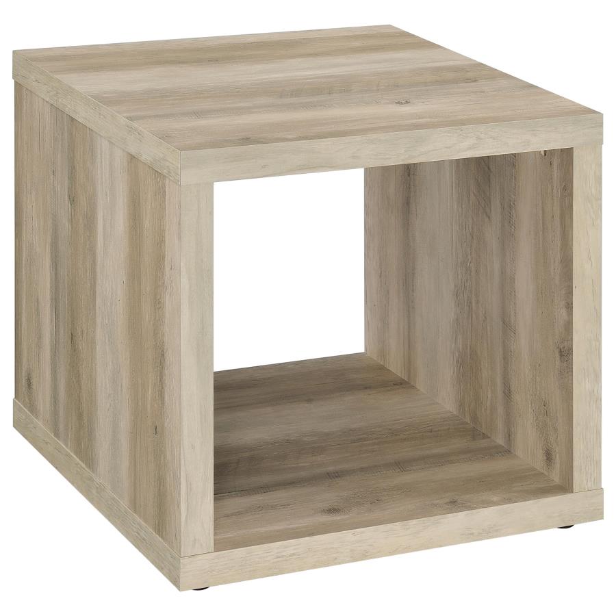 Frisco 2-piece Coffee and End Table Set Distressed Pine view 3