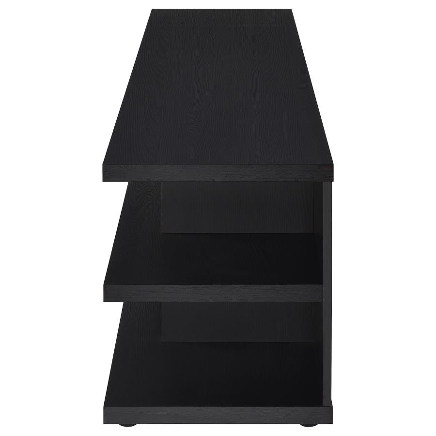 Cartmill 78-inch 2-tier TV Stand Media Console Black view 5