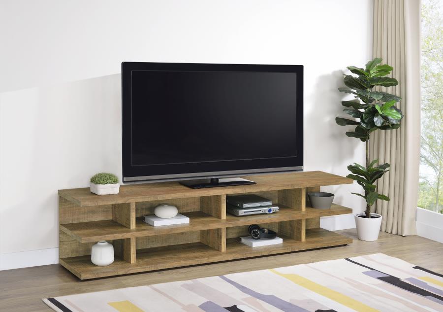 Cartmill 78-inch 2-tier TV Stand Media Console Mango view 2