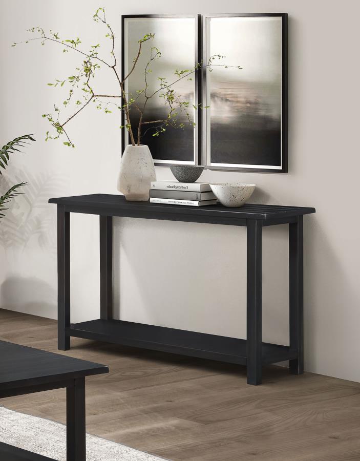 Payne Wood Entryway Sofa Console Table Java view 2