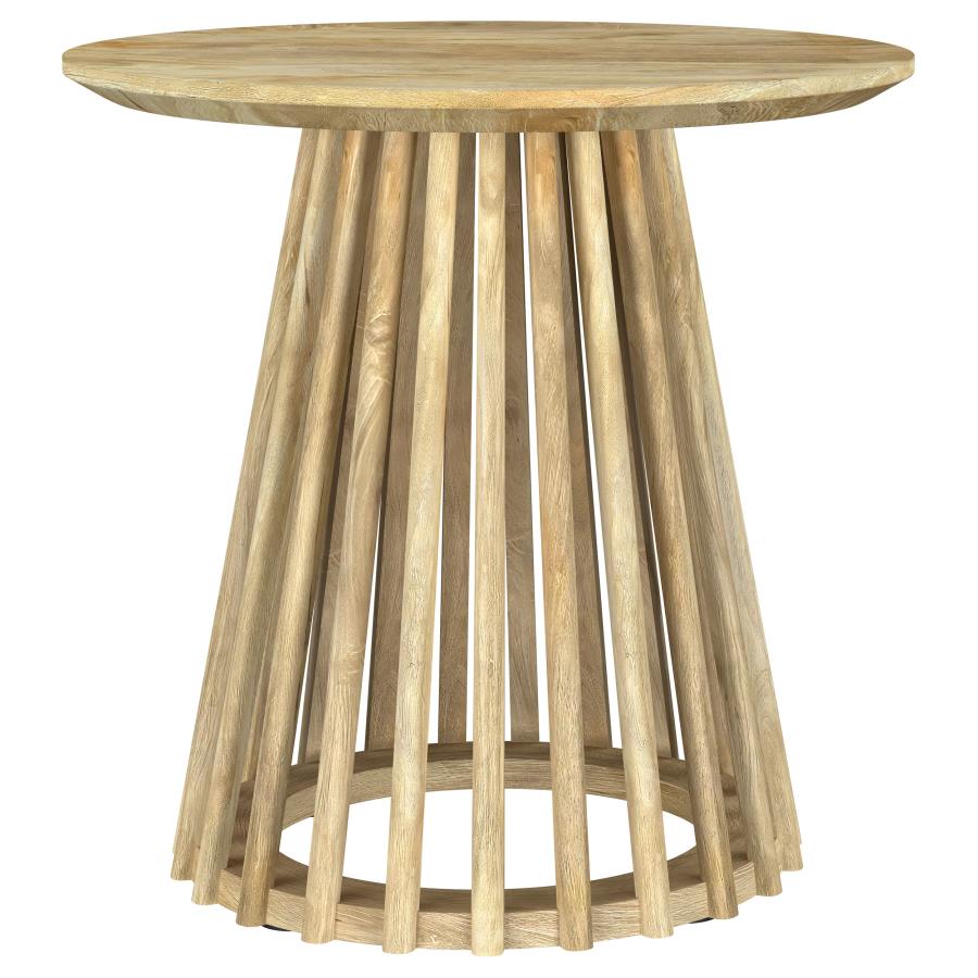 Touhy 2-piece Round Coffee and End Table Set Natural Mango view 4