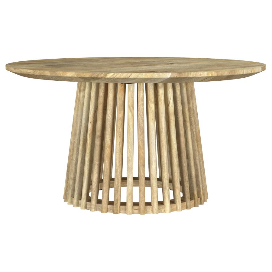 Touhy 2-piece Round Coffee and End Table Set Natural Mango view 6