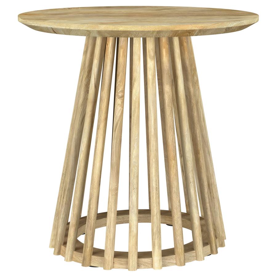Touhy 3-piece Round Coffee and End Table Set Natural Mango view 3