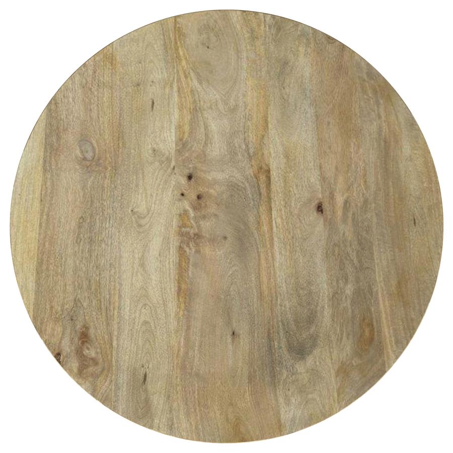 Touhy Round Solid Wood Cocktail Coffee Table Natural Mango view 4
