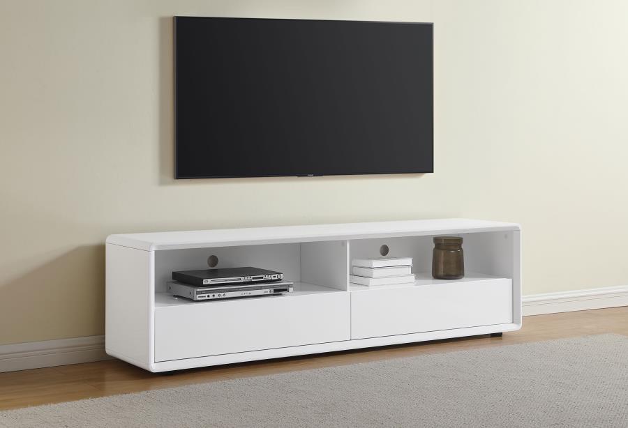 Ellice 71-inch TV Stand Media Console White view 2