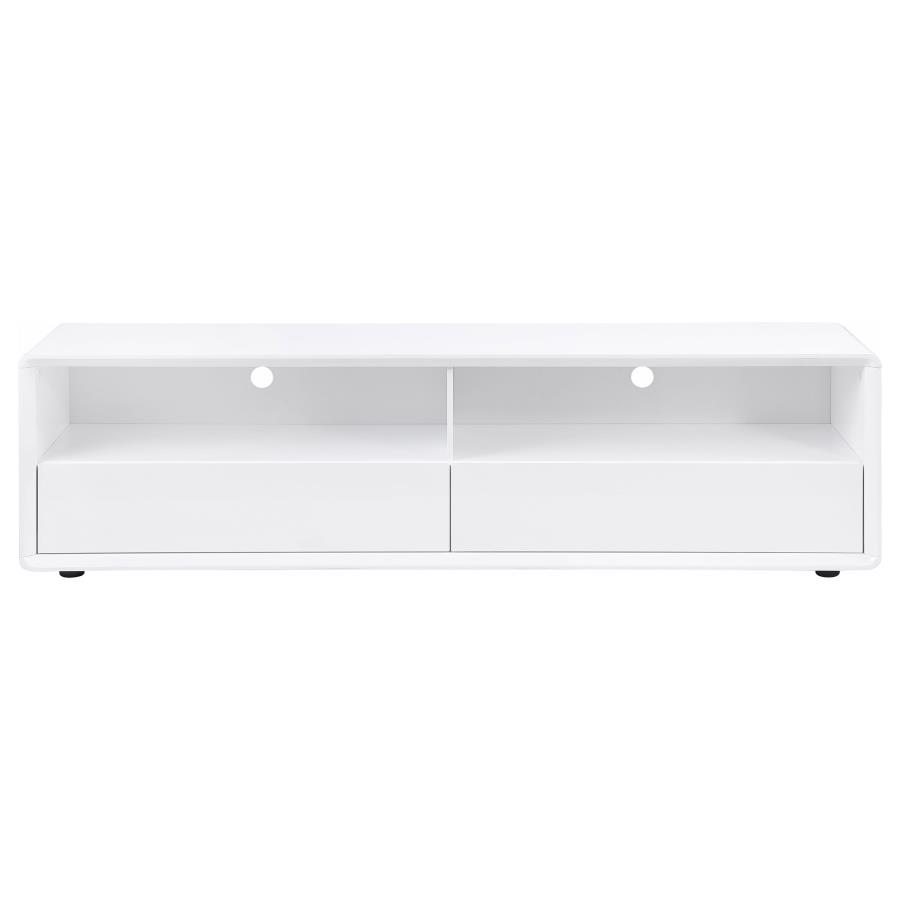Ellice 71-inch TV Stand Media Console White view 3