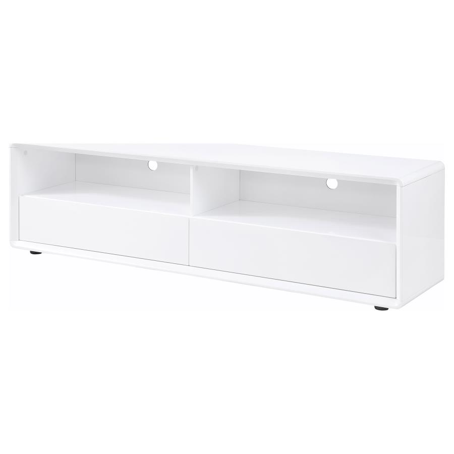 Ellice 71-inch TV Stand Media Console White view 4
