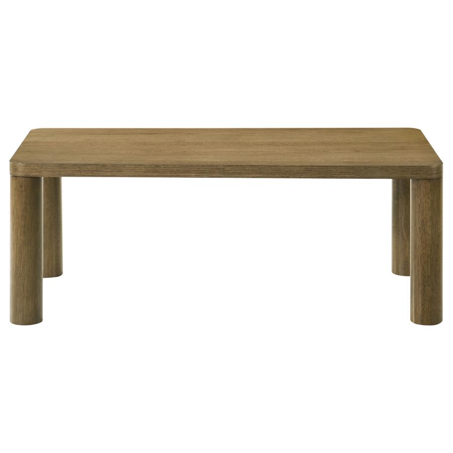 Castlewood 2-piece Cocktail Coffee Table Set Brown Oak view 6