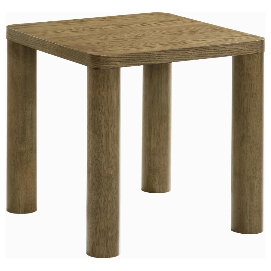 Castlewood 3-piece Cocktail Coffee Table Set Brown Oak view 3