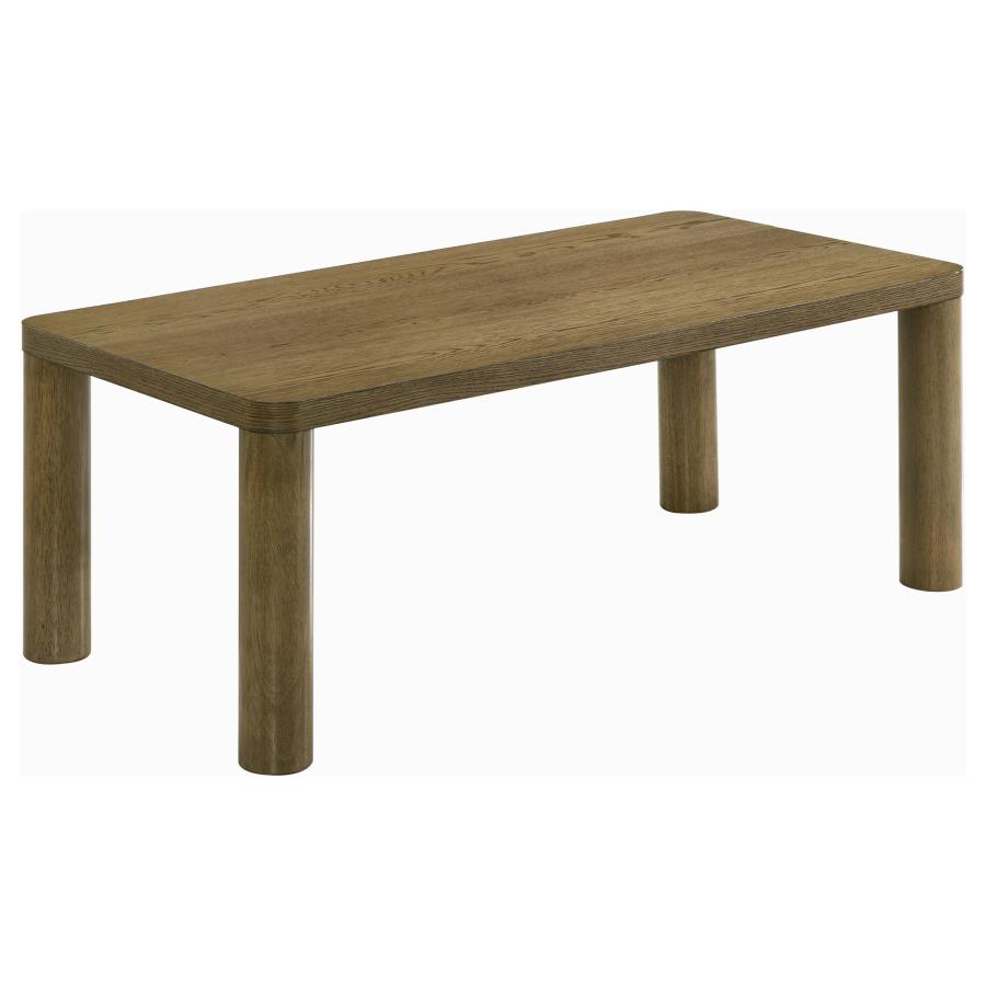 Castlewood 3-piece Cocktail Coffee Table Set Brown Oak view 5