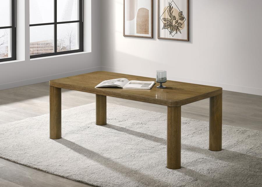 Castlewood Engineered Wood Cocktail Coffee Table Brown Oak view 2