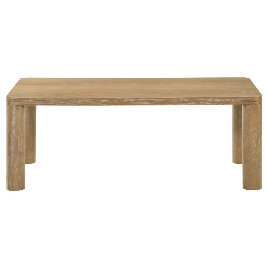 Castlewood Engineered Wood Cocktail Coffee Table Light Oak view 3