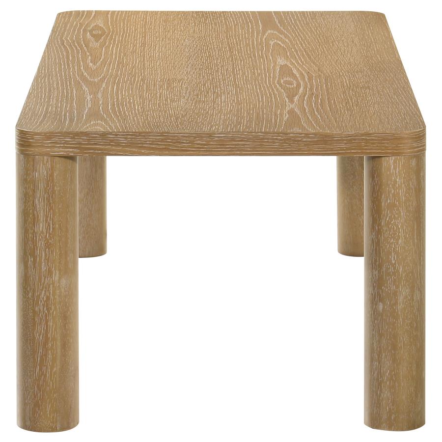Castlewood Engineered Wood Cocktail Coffee Table Light Oak view 4
