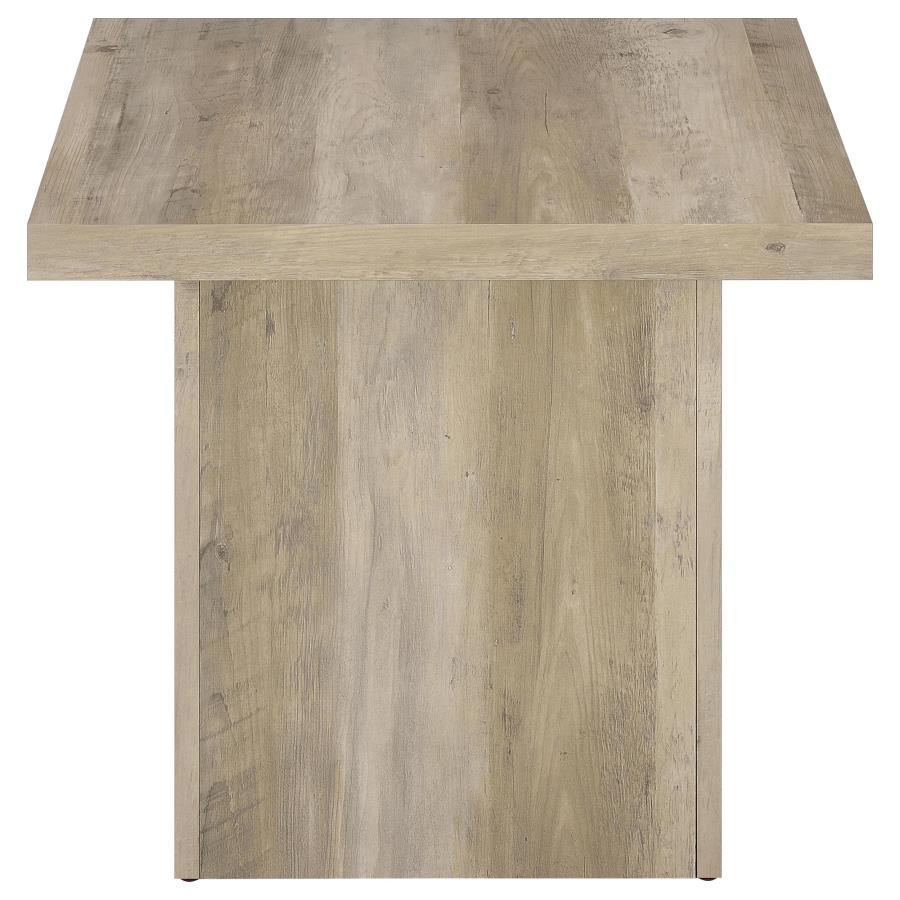 Devar Square Engineered Wood End Table Distressed Pine view 6