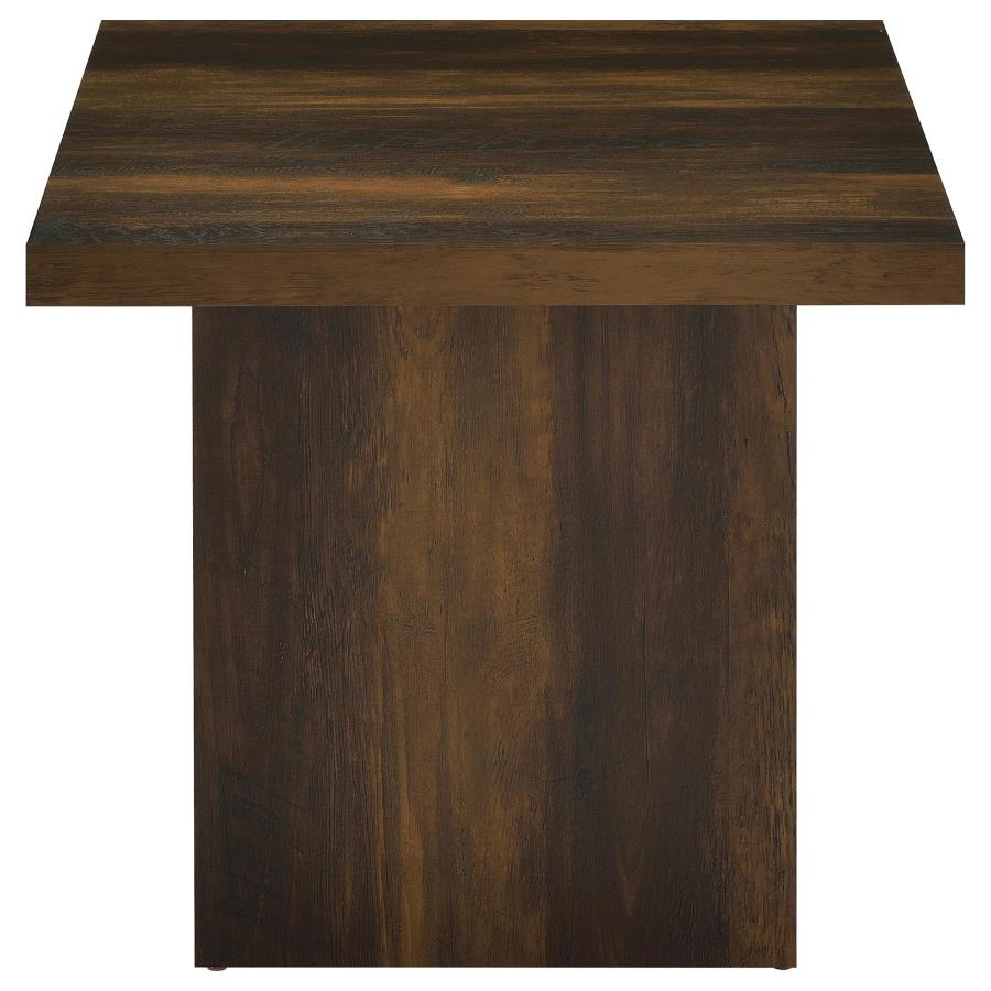 Devar 2-piece Square Coffee and End Table Set Dark Pine view 4