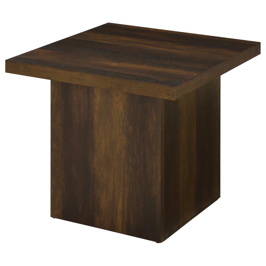 Devar 3-piece Square Coffee and End Table Set Dark Pine view 5