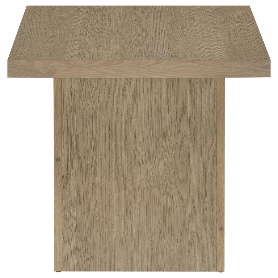 Devar 2-piece Square Cocktail Coffee End Table Set Latte view 6