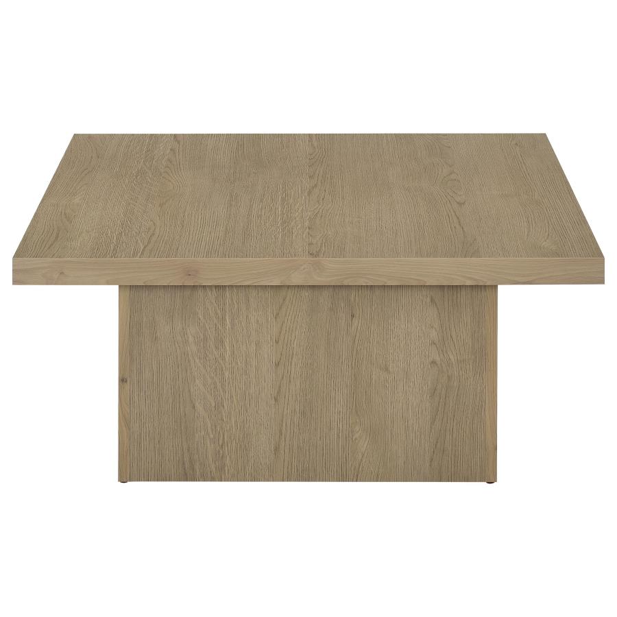 Devar Square Engineered Wood Cocktail Coffee Table Latte view 6
