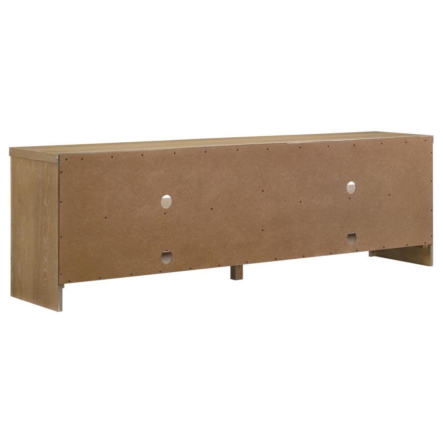 Brenham 79-inch 4-door TV Stand Media Console Washed Oak view 6