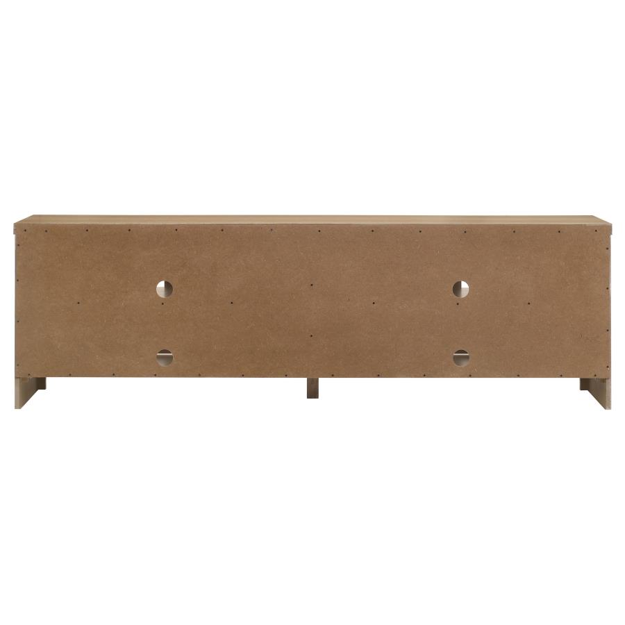 Brenham 79-inch 4-door TV Stand Media Console Washed Oak view 7