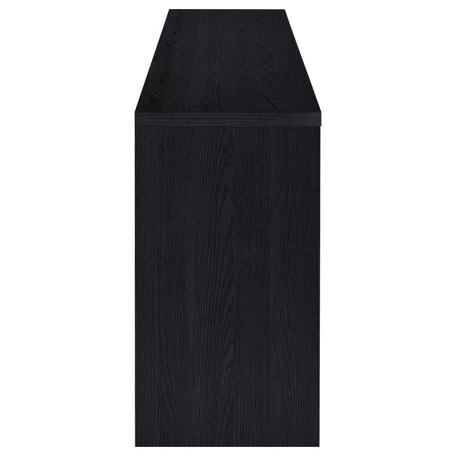 Denison 79-inch 4-door TV Stand Media Console Black view 6