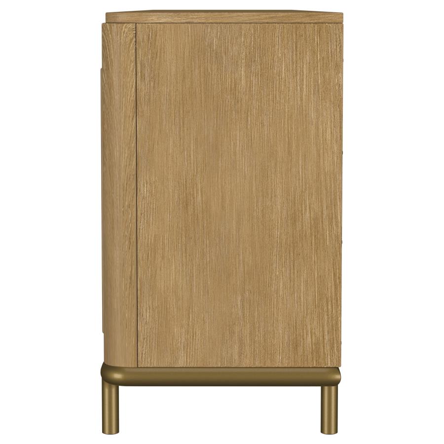 Arini Rattan Cane 2-door TV Stand Media Console Sand Wash view 6