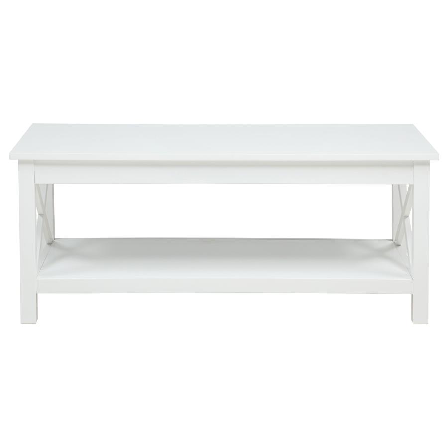 Skyview 44-inch Rectangular Lift Top Coffee Table White view 5