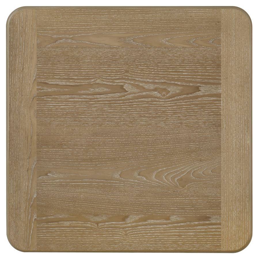 Adina 3-piece Wood Coffee Table Set Distressed Light Brown view 6