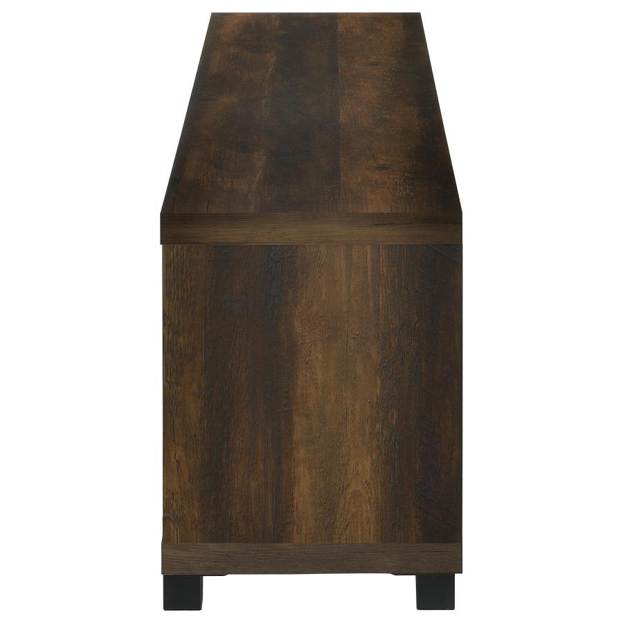 Havering 71-inch TV Stand Fireplace Media Console Dark Pine view 6