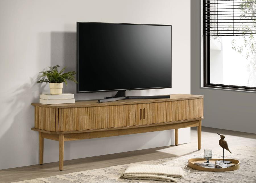 Croyden 71-inch TV Stand Media Console Weathered Natural view 2