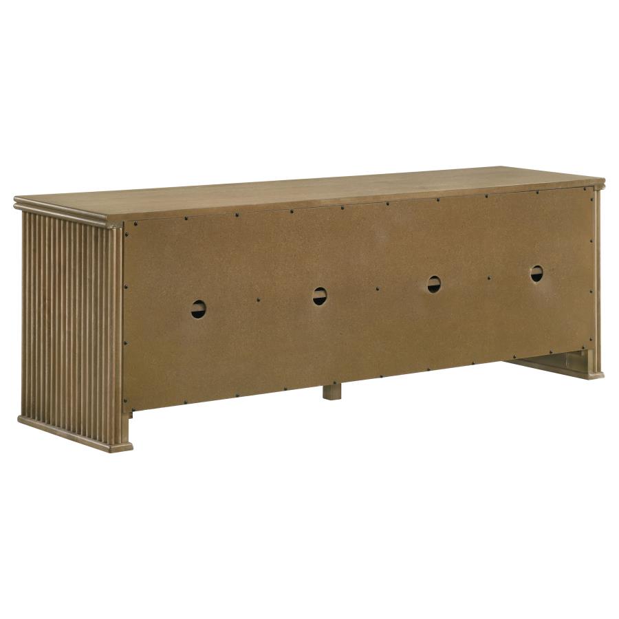 Adina 70-inch TV Stand Media Console Distressed Light Brown view 7