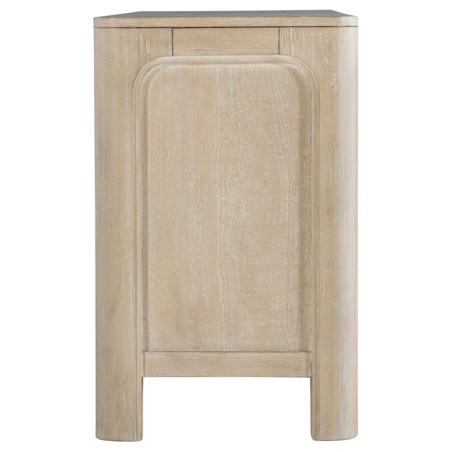 Solano 71-inch 2-door TV Stand Media Console Weathered Mango view 7