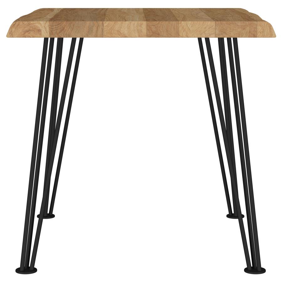 Zander Square Wood Top Coffee Table Natural Brown view 5