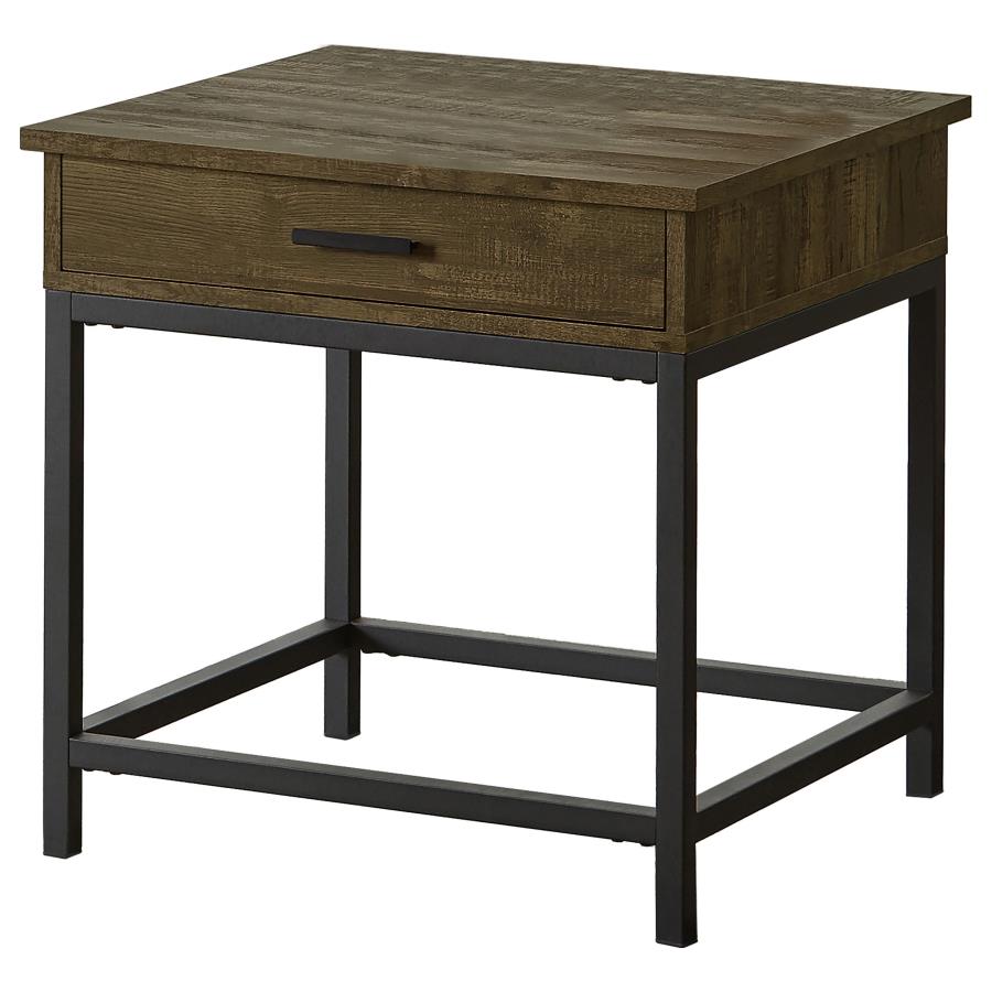 Byers 3-piece Lift Top Coffee and End Table Set Brown Oak view 3