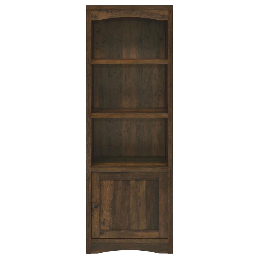 Laughlin 4-shelf Engineered Wood Media Tower Dark Pine view 4