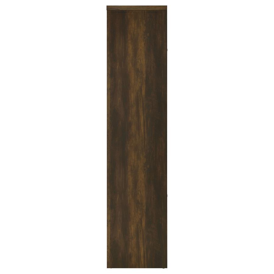 Laughlin 4-shelf Engineered Wood Media Tower Dark Pine view 6