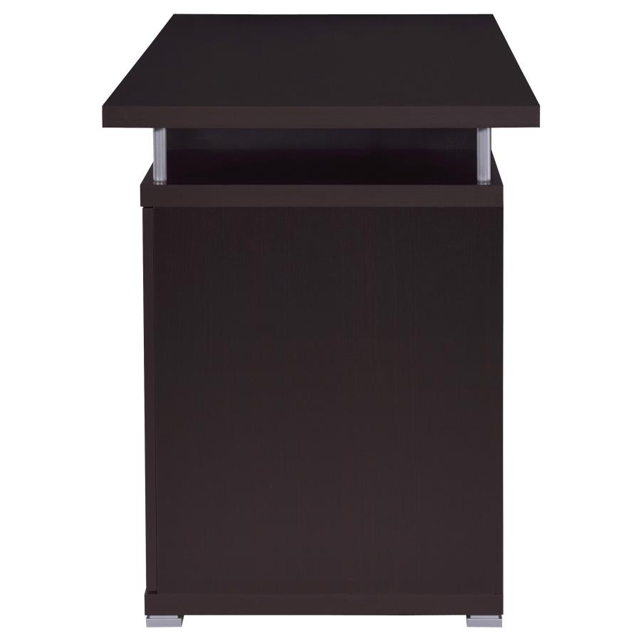 Tracy 55-inch 2-drawer Office Computer Desk Cappuccino view 6
